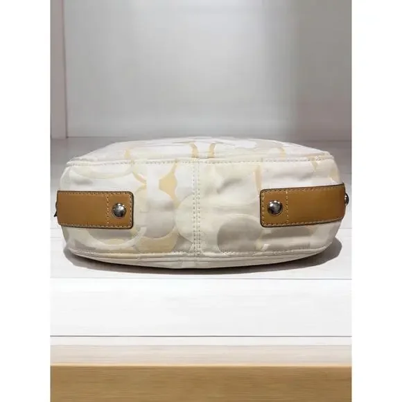 Y2K Coach F14711 Zoe Signature Optic Convertible Hobo Bag & Wristlet - Picture 4 of 16